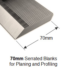70mm x 8mm Serrated Blanks