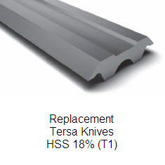 Tersa Replacement Knives HSS 18% (T1)