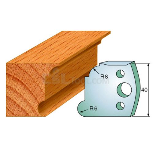 Pair of Universal Profile Knives 40 x 4mm 690.053