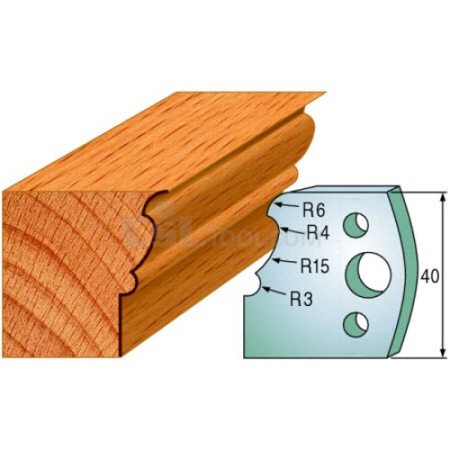 Pair of Universal Profile Knives 40 x 4mm 690.101