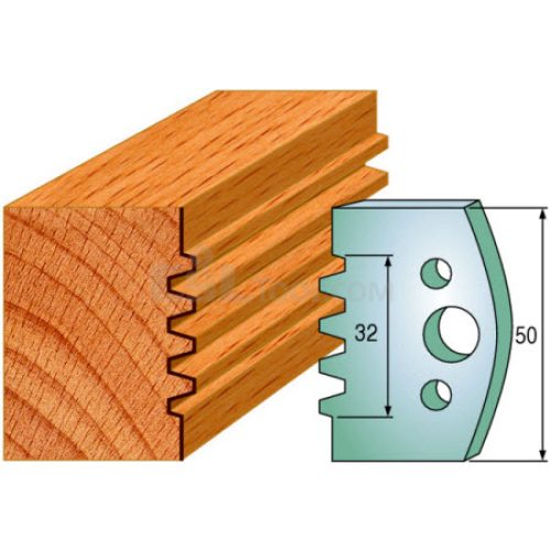 Pair of Universal Profile Knives 50 x 4mm 690.576