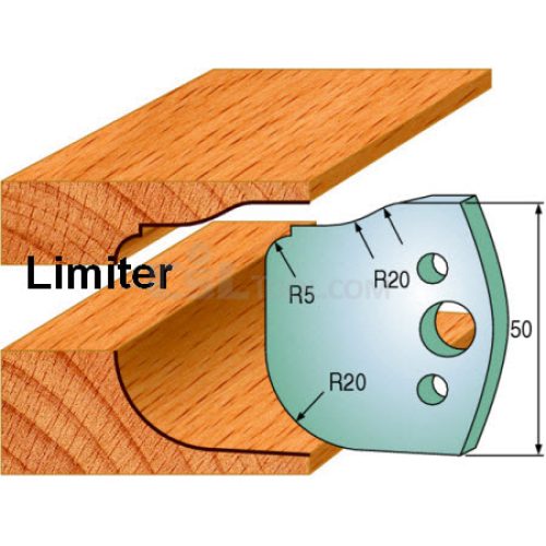 Pair of Universal Profile Limiters 50 x 4mm 691.577