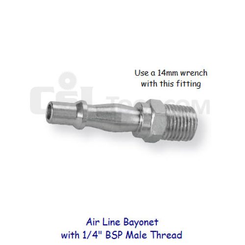 Air Line Bayonet with 1/4″ BSP male thread end
