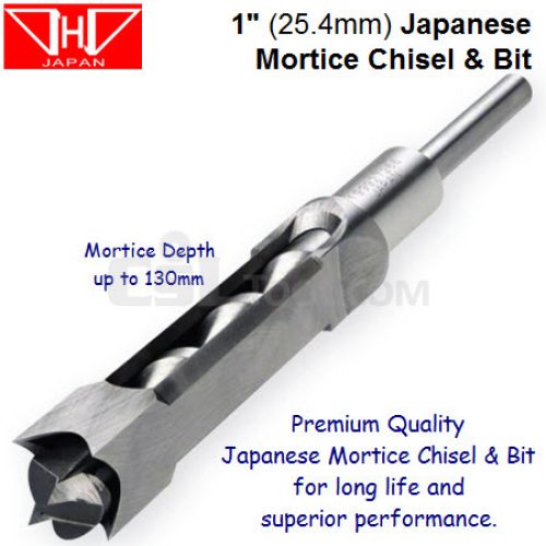 1″ (25.4mm) Japanese Mortice Chisel and Bit Set