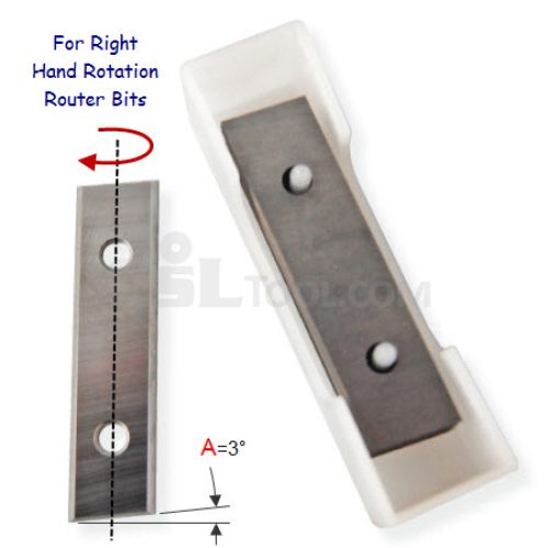Box of 10 Splayed Knives 48.3 x 12 x 1.5 Right Hand Rotation