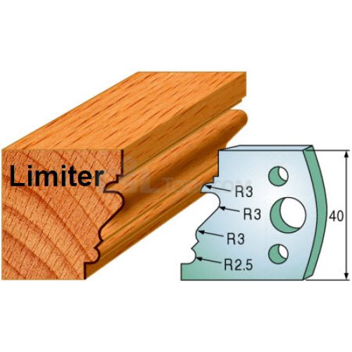 Pair of Universal Profile Limiters 40 x 4mm 691.122