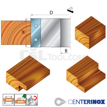 Centerinox Shear Cutting Rebate Block TFM1.003-40