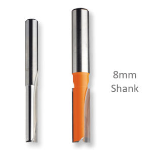 Straight Cutters - Long Series with 8mm shank