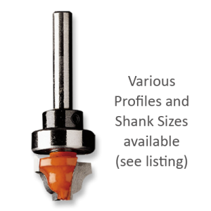 Bearing Guided Classical Bead Router Bits