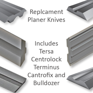 Replacement Planer Knives - Tersa, Centrolock, Terminus, etc.