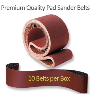 Premium Quality Cloth Pad Sander Belts in Boxes of 10 Belts