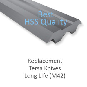 Tersa Replacement Knives HSS Long Life (M42)