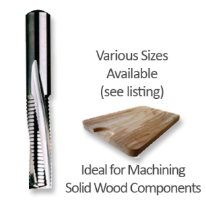 Downcut Roughing Spirals for Wood & Wood Composites