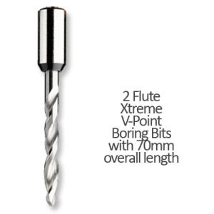 Xtreme V-Point Boring Bits 70mm Overall Length