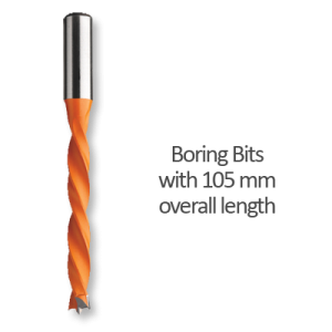 Lip and Spur Boring Bits 105mm Overall Length