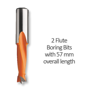 Lip and Spur Boring Bits 57mm Overall Length