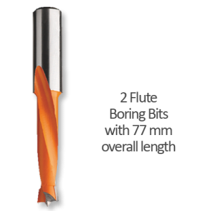 Lip and Spur Boring Bits 77mm Overall Length