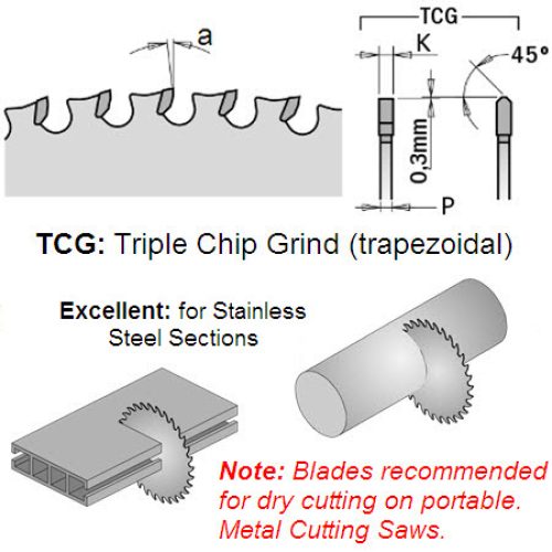 184mm Saw Blades for Portable Metal Cut Off Saws 226.548.07