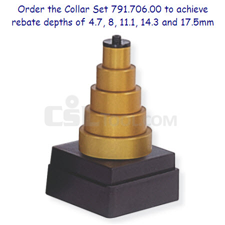 16mm deep Grand Rebating Router Bit with Insert Knives 660.990.11