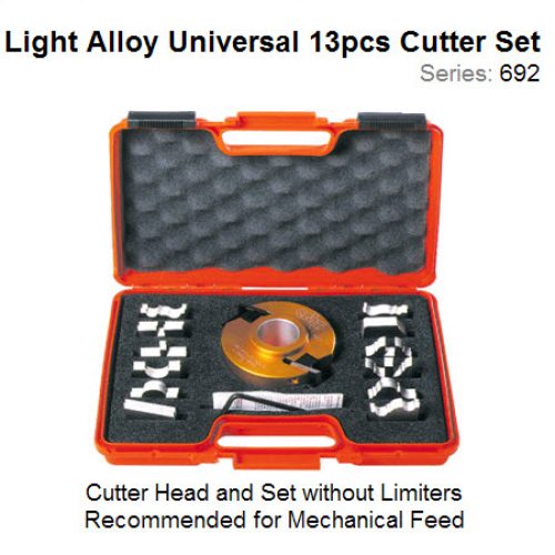 13 pcs. Multiprofile Set A with 100mm Dia. 31.75mm Bore Head without Limiters 692.013.11