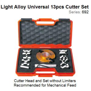 13 pcs. Multiprofile Set A with 120mm Dia. 50mm Bore Head without Limiters 692.013.04
