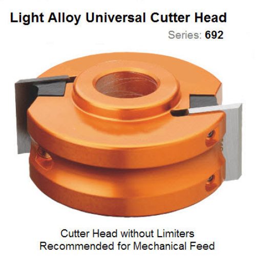 Light Alloy 100mm Dia. 31.75mm Bore Universal Head without Limiters 692.100.31