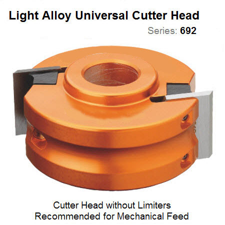 Light Alloy 100mm Dia. 31.75mm Bore Universal Head without Limiters 692.100.31