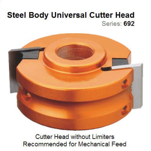 Steel Body 120mm Dia. 50mm Bore Universal Head without Limiters 692.121.50