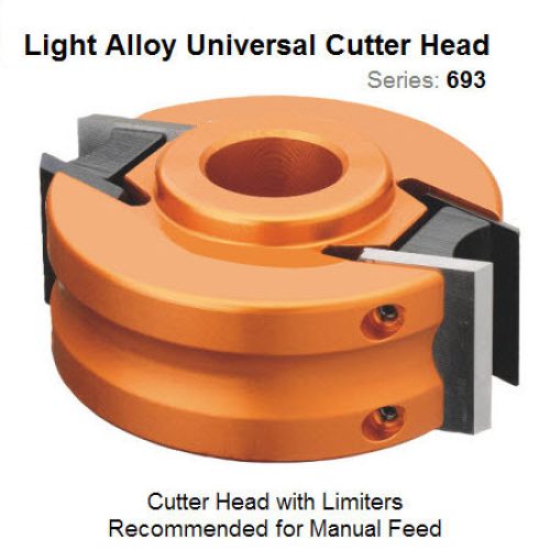 Light Alloy 100mm Dia. 50mm Bore Universal Head with Limiters 693.120.50