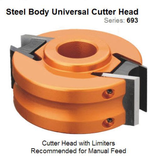 Steel Body 100mm Dia. 35mm Bore Universal Head with Limiters 693.101.35