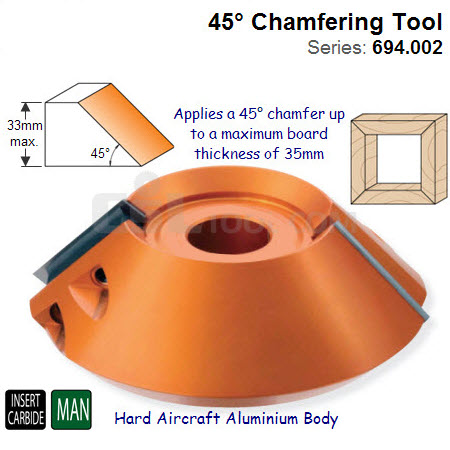 45 Degree Chamfer Cutter Head 694.002.35