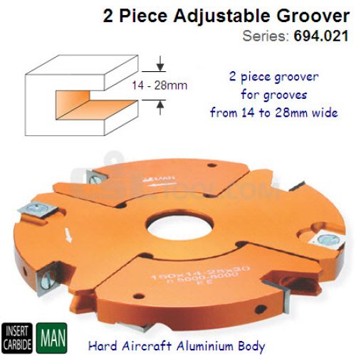 2 Piece 14mm to 28mm Adjustable Grooving Set 694.021.31