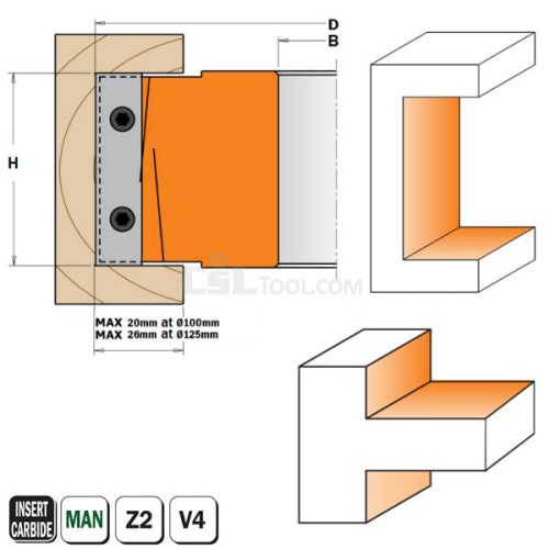 Shear Cutting Rebate Block 694.100.19