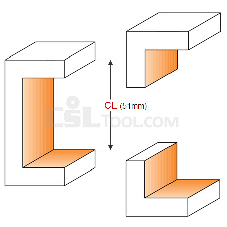 125mm Diameter Shear Cutting Rebate Block 694.125.50