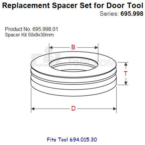Shim Sets for Spindle Tool 695.998.01