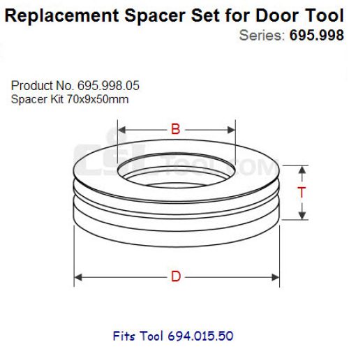 Shim Sets for Spindle Tool 695.998.05