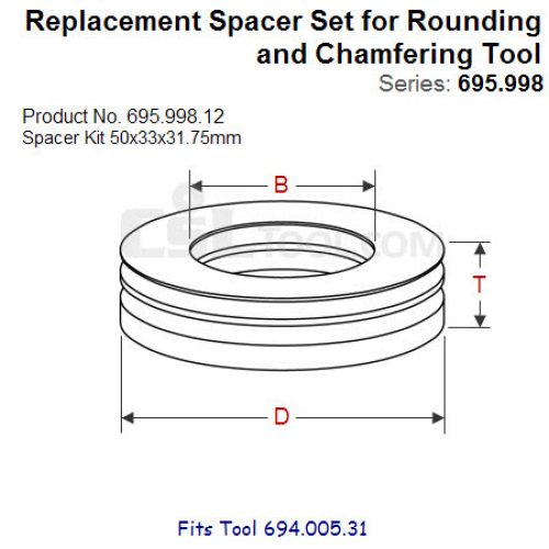Shim Sets for Spindle Tool 695.998.12