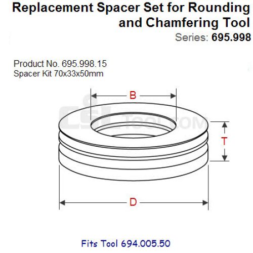 Shim Sets for Spindle Tool 695.998.15