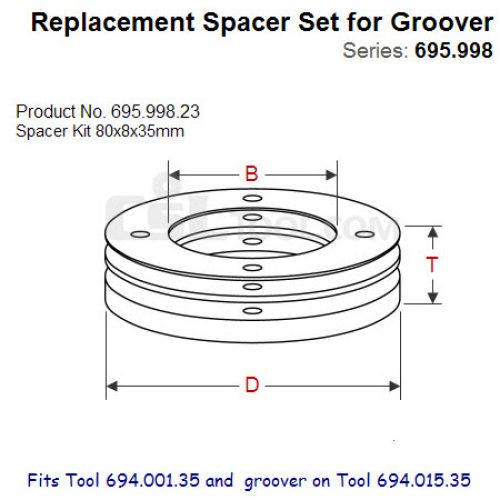 Shim Sets for Spindle Tool 695.998.23