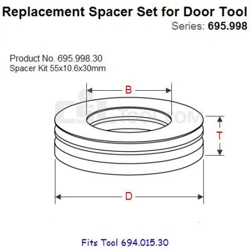Shim Sets for Spindle Tool 695.998.30