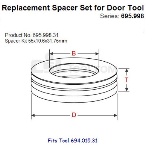 Shim Sets for Spindle Tool 695.998.31