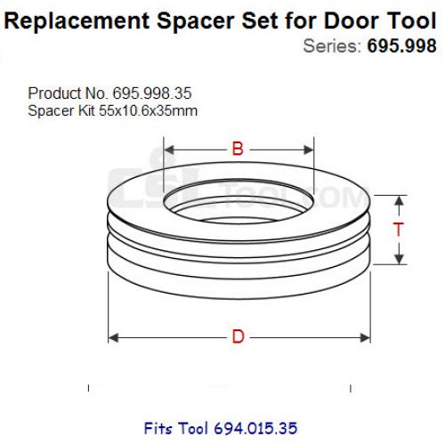 Shim Sets for Spindle Tool 695.998.35
