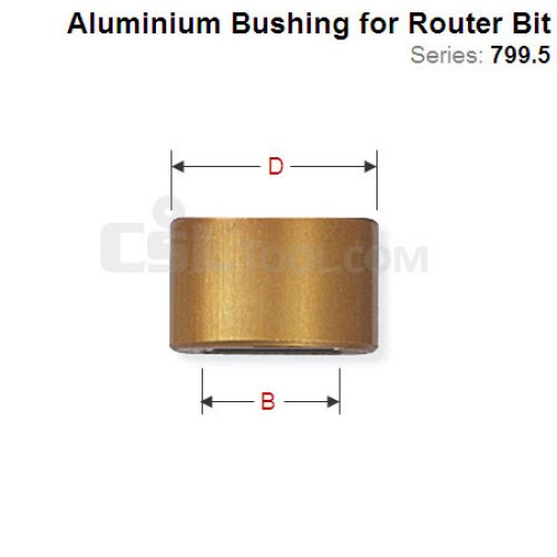 Aluminium Bushing for Grand Rebating Router Bit 799.503.00