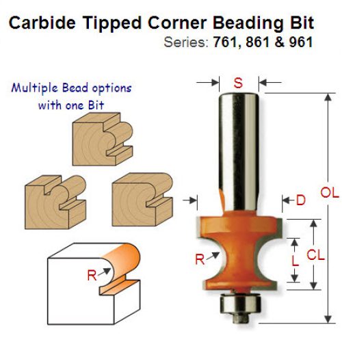 1/8″ Radius Premium Quality Corner Beading Bit 761.032.11