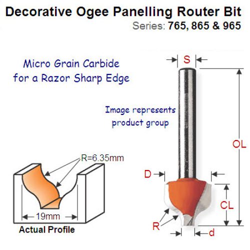 Premium Quality Decorative Ogee Bit 965.001.11