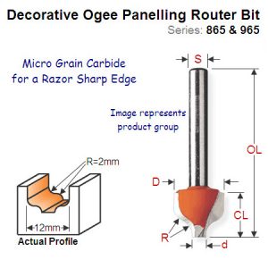 Premium Quality Decorative Ogee Bit 865.002.11
