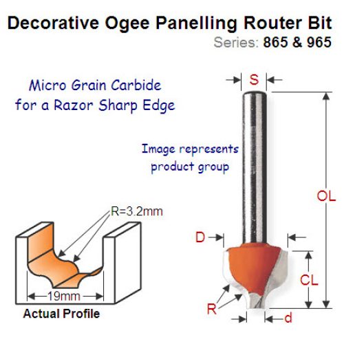 Premium Quality Decorative Ogee Bit 965.503.11