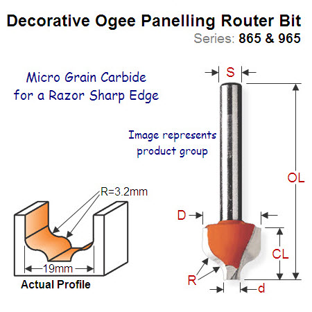 Premium Quality Decorative Ogee Bit 965.503.11