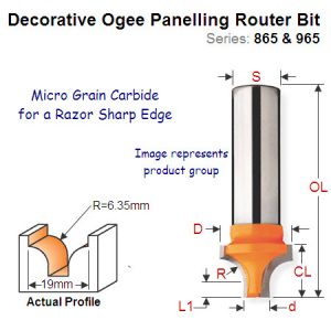 Premium Quality Decorative Ogee Bit 865.903.11