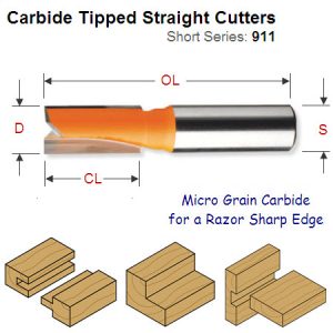 22mm Premium Quality Straight Router Cutter 911.220.11